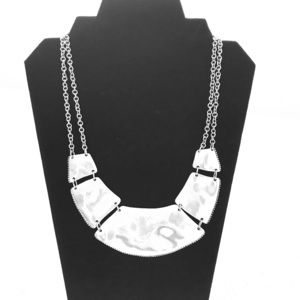 Chicos chunky silver plated necklace